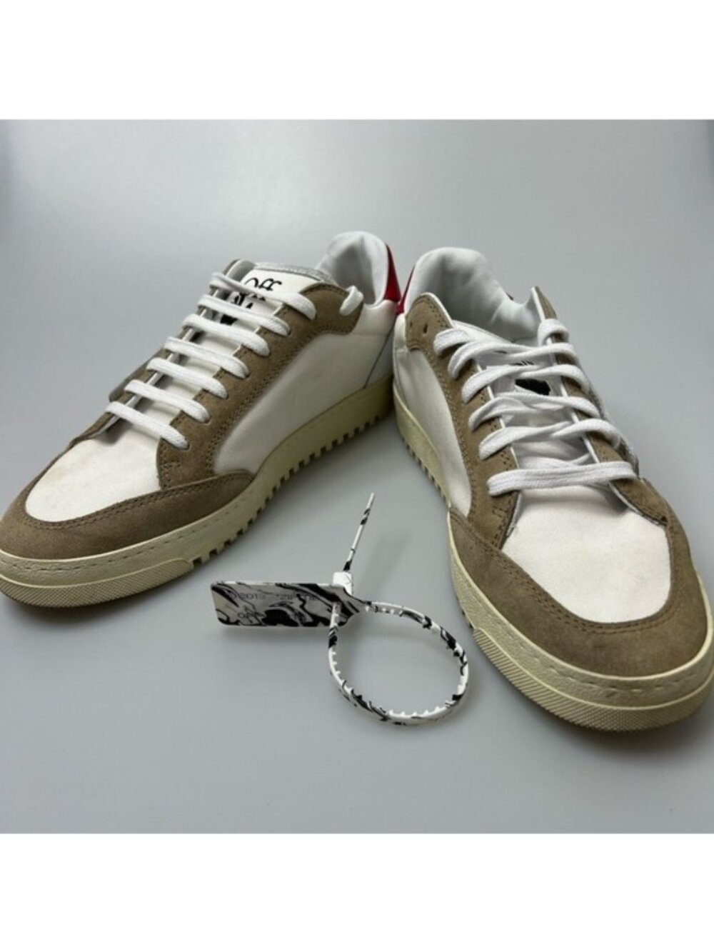 Off-White 5.0 Sneakers White/Red Canvas/Suede Men’s EU 41/US 8
